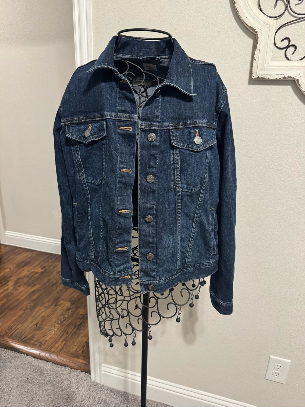 Women's Gap Dark Blue Denim Jean Jacket Large